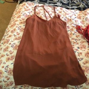 Lush burnt orange dress
